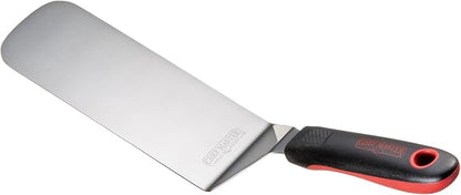Chef Master 90284 High Heat Flexible Turner Spatula, 7.68" x 2.87" Blade | Heat Resistant Handle | Slip Resistant Grip | Dishwasher Safe