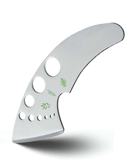 Professional 430 Stainless Steel Herb Leaf Stripper with Multi-Size Holes & Precision Blade - Kitchen Essentials for Parsley, Cilantro and Leafy Greens