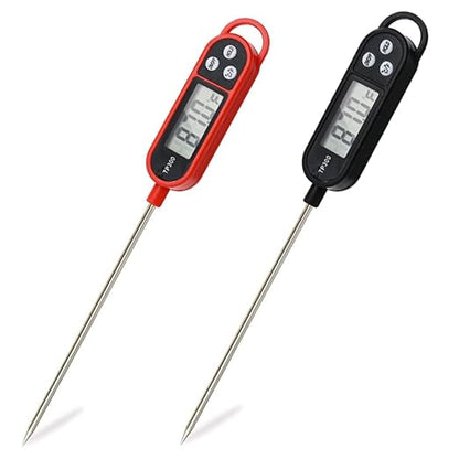 Candy Thermometer Digital Instant Read for Meat Kitchen Cooking Food Oil Deep Fry BBQ Grill Smoker (2Pcs, 9.6in)