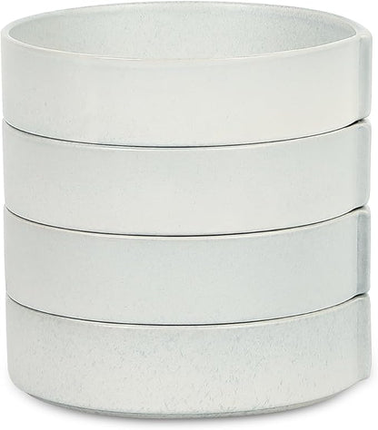 Stone Lain Bao 4-Piece Pasta Bowl Set Stoneware, Blue-Grey