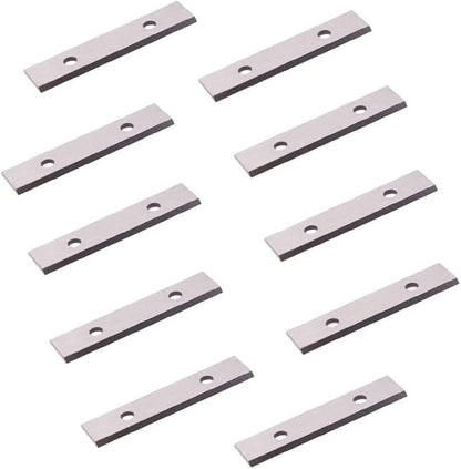 2.38"(60mm) Paint Scraper Carbide Blades Double-Edged Reversible Replacement Blade 2-3/8"(60X12X1.5mm) Fits Most equivalent General purpose Hand-Held Scrapers,10pcs By LU&MN