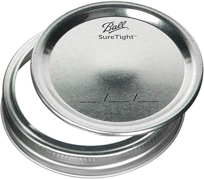 Ball Wide Mouth Glass Mason Jars with Lids and Bands, Used for Canning, Pickling, Juice, Jam, Jelly, Quart Size 32 Ounce (Pack of 2)