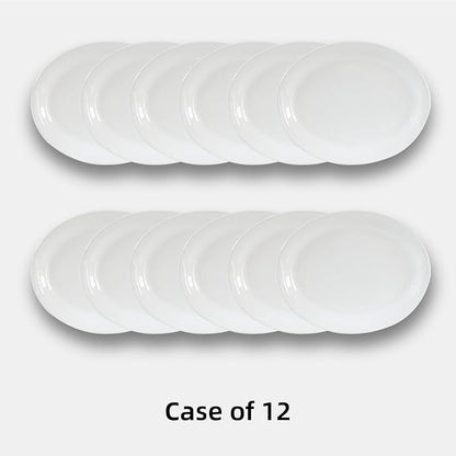 Stoneware Narrow Rim Commercial Grade Dinnerware,Bright White Oval Platter 11.5" x 8.5", Case of 12