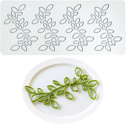 Hollow Leaf Silicone Mold Chocolate Candy 3D Hollow Leaf Candy Mold Food Cooking Meals Decorations Fondant Mold Polymer Clay Molds (Leaf N_8.76x3.72x0.12inch)