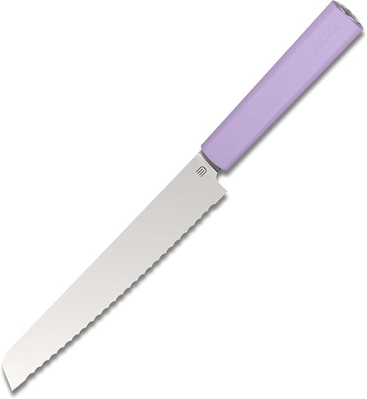 7.5" Serrated Bread Knife for Homemade Bread, Razor Sharp AR-RPM9 Steel & Innovative Wavy Edge, Professional Serrated Knife for Sourdough Bread Cake, Gift Box for Baker Home Chefs