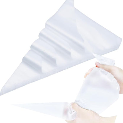 L 18 Inch Large Piping Bags,100 Pack Disposable Pastry Bags,Thick Anti-Burst Icing Piping Pastry Bags For Frosting Decorating Cake Cupcake Cookie (L 18 Inch-100 Pack)