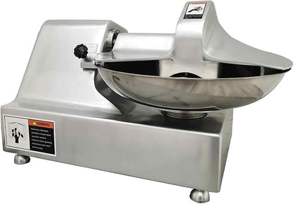 110V 8L Meat Vegetable Food Chopper Processor, Prep Food Processor, 750W Food Chopper with Partially Open Pot, Commercial Stainless Steel Blade Electric Shredder
