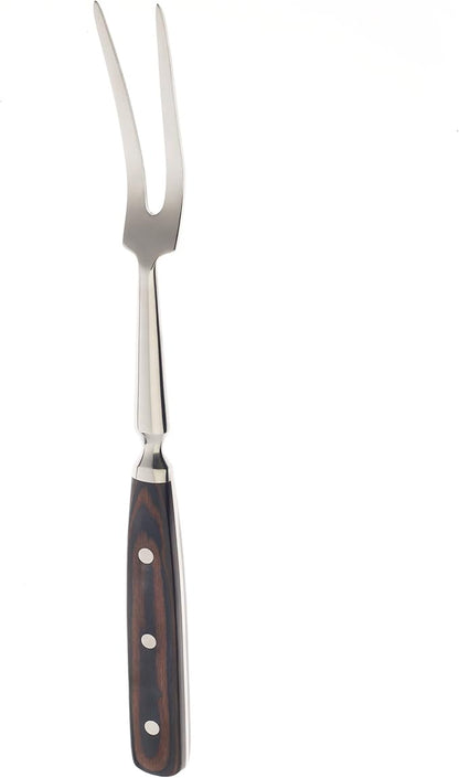 Mercer Culinary Praxis Forged Fork with Wood Handle, 12-1/4 Inch, Wood