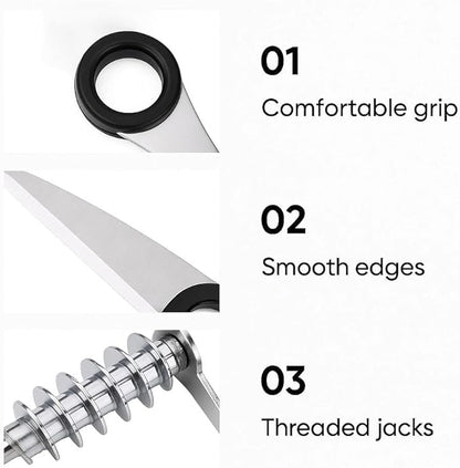 Vegetable Spiral & Crinkle Cutter – 2-in-1 Premium Peeler for Veggies & Potatoes, Stainless Steel Spiralizer for Zucchini, Carrots, Potatoes, Salad Garnishes & More(2Pcs)