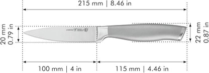 HENCKELS Modernist 4-inch Paring Knife, Razor-Sharp German Engineered Informed by 100+ Years of Mastery, Gray