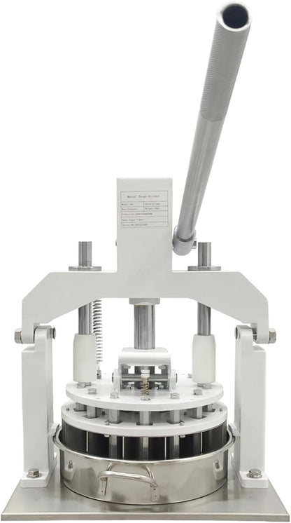 Manual Dough Divider 18pcs, Commercial Dough Dividing Cutting Machine, Stainless Steel Dough Cutter for Bakery, Pizzeria