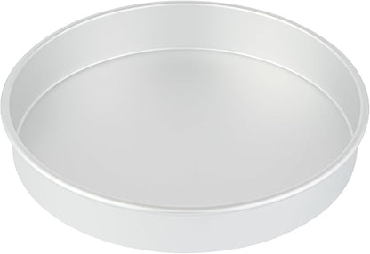Restaurantware-Met Lux 12 x 2 Inch Straight-Sided Baking Tins, 12 Round Cake Pans - Oven-Ready, Freezable, Anodized Aluminum Round Baking Pans, Greaseproof, For Layer Birthday Cakes