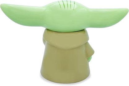 STAR WARS: The Mandalorian Grogu The Child 13-Inch Ceramic Cookie Jar Container With Lid | Kitchen Storage For Snacks