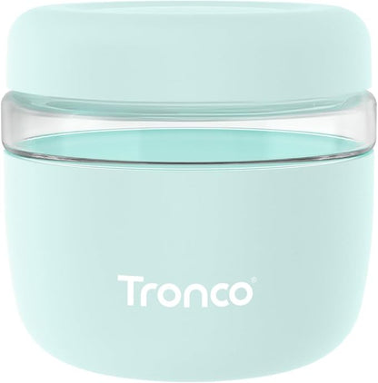Tronco 24 oz Glass Food Storage Containers with Lids, Airtight, Leak & Spill Proof Glass Lunch Bowls for Meal Prep, Salad, Yogurt, Soup & Stew, Microwave & Dishwasher Safe, BPA-Free, Set of 1