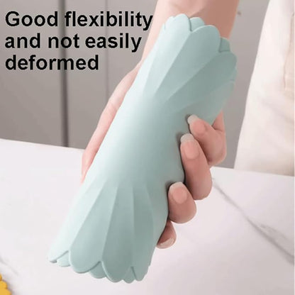 Heat-Resistant Silicone Trivet Mats, Non-Slip Hot Plate Holder for Kitchen Countertops & Dining Table, Reusable Pot Holder Pad with Secure Grip, Dishwasher Safe (Sea Sky Blue, Diameter: 18cm/7.09")