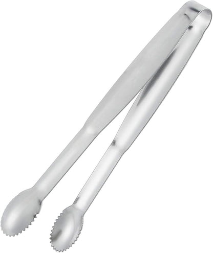 MSY BIGSUNNY 6" Premium Stainless Steel Sugar Cube Tongs Ice Tongs, Mini Serving Tongs Appetizers Tongs - Set of 4 (Silver)