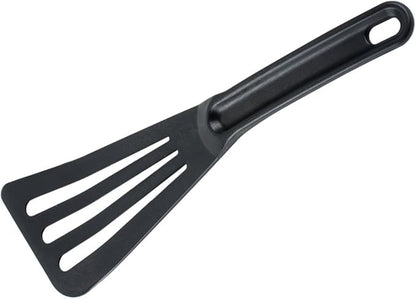 Mercer Culinary Hell's Tools Hi-Heat Slotted Spatula, 12 Inch x 3.5 Inch, Black