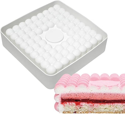 TUKE Square Shaped Silicone Mold Soap Silicone Molds Cake Fondant Baking Molds for Baking Chocolate French Dessert Candy Ice Cube Soap (Square K)