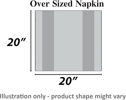 Urban Villa Cotton Dinner Napkins Set of 12 Highly Absorbent Soft Premium Cloth Napkins 20x20 Inches Hotel Quality Reusable & Washable Table Dinner Napkins for Home (Green Sand Buffalo Checks)