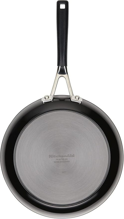 KitchenAid Hard Anodized Nonstick Cookware/Pots and Pans Set, 10 Piece - Matte Black