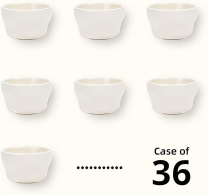 Stoneware Narrow Rim Commercial Grade Dinnerware America White, Bouillon Cup 7.25oz, Case of 36