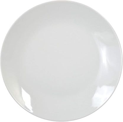 Festcool 2X14-inch Porcelain Circular Platters/Serving Plates, Platter, White, Stackable, Set of 2