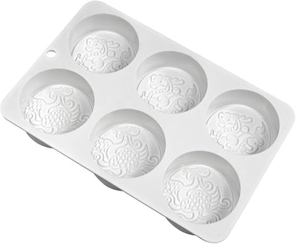 TUKE Silicone Mold Dragon and Phoenix Non-Stick Food Grade Silicone Molds for Chocolate, Candy, Jelly, Ice Cube, Cupcake Baking Mould, Muffin Pan (Dragon Phoenix G)