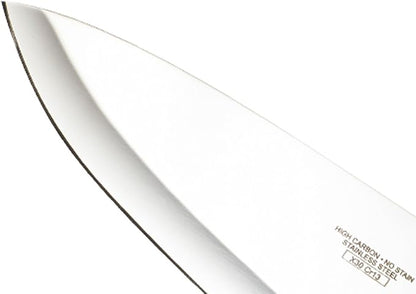 Mercer Culinary M18000 Millennia Black Handle, 8-Inch Wide Hollow Ground, Chef's Knife