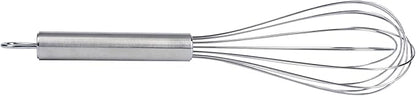 Restaurantware-German Standard 10.6 Inch French Whisk, 1 Dishwashable Kitchen Wire Whisk - Ergonomic Handle, Durable, Stainless Steel French Whip, For Blending, Stirring, Mixing Of Ingredients