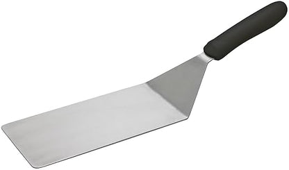 Winco 8" x 4" Griddle Spatula/Turner for Burgers, Steaks and More, Black
