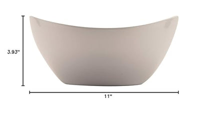 G.E.T. B-115-W Large Melamine Serving Bowl, 4 Quart, White