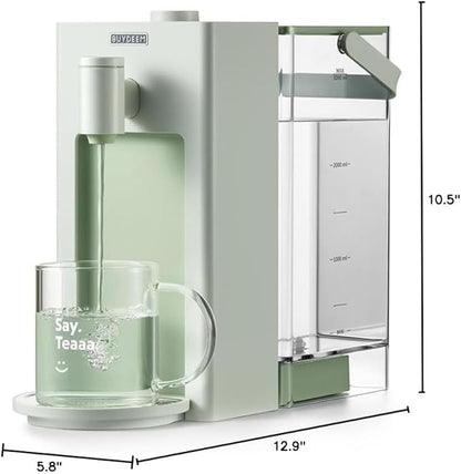 BUYDEEM S9013 Instant Hot Water Dispenser, Countertop Water Boiler & Warmer for Tea, Coffee and Baby Formula, Adjustable 8 Temperatures & 5 Water Outputs, 3L Water Tank(102oz), Green