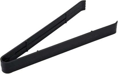 24 Pieces Plastic Salad Tongs, Black Kitchen Serving Tongs, 9 Inch Disposable Utensils Set, Perfect for Buffets and BBQ, Food Safe Material (24, Black)