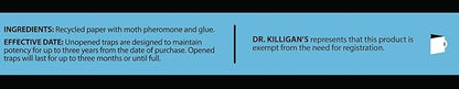 Dr. Killigan's Premium Double Potent Pantry Moth Traps with Pheromones Prime, Indian Meal Moth Traps for House, How to Get Rid of Moths in House (6 Count, Blue)
