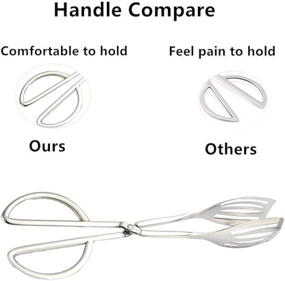 Stainless Steel Buffet Tongs - Set of 2, 10.3'