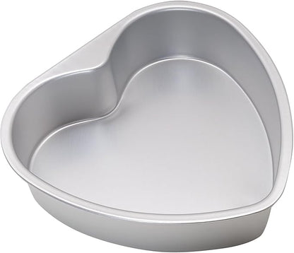 Heart Shaped Cake Pan 10 Inch Aluminum Cake Pans Heart Cake Tin Baking Cake Mold for Valentine's Weddings Birthday Party