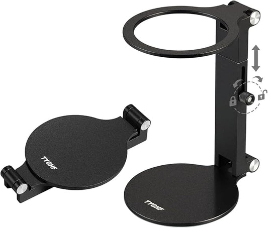 Pour Over Coffee Maker Stand,Adjustable & Foldable Portable Electric Espresso Machine Stand,Holder for Coffee Grinder,Universal Dripper,V60 Dripper,Travel Coffee Maker,Coffee Press Black