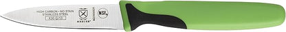Mercer Culinary Millennia Colors 5-Piece Magnetic Board Set with Green Handles, Bamboo