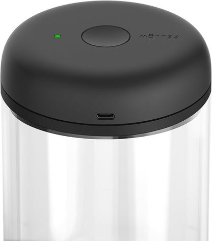 Fellow Atmos Electric Vacuum Canister & Storage Container - Airtight Coffee & Food Storage Containers - Coffee Containers - (Clear Glass, 1.2 Liter)