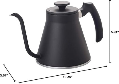 Hario V60 "Fit" Gooseneck Drip Kettle, 1200ml, Matte Black