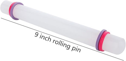 Marshmallow Fondant Cake Decorating Hand Tool 12 Pcs 5 Sets Sugarcraft Gumpaste Icing Smoother Rolling Pin Trimmer Cutter Embosser Flower Scissor Modelling Accessories Supplies Kit Purple