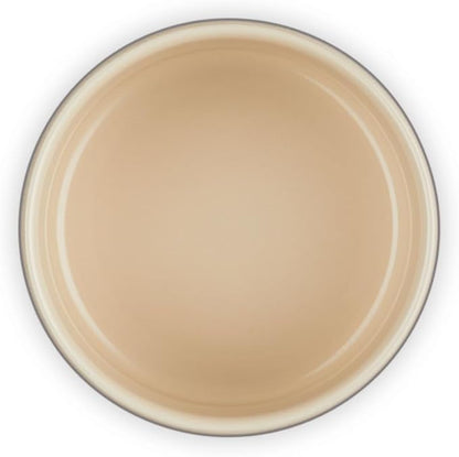 Le Creuset Signature Salt Cellar and Storage Canister with Wood Lid, 7 oz., Oyster