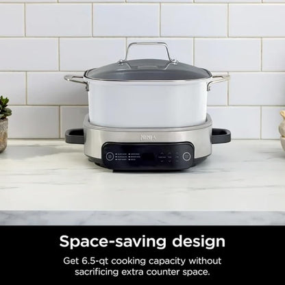 Multi-Cooker Ninja Foodi MC1100, Everyday Possible Cooker 6.5-Qt, 6-in-1 with Slow Cook, Slow Cooker, Sear/Sauté, Rice & Pasta Functions,Compact Design,Replaces 10 Kitchen Appliances,Easy Cleanup