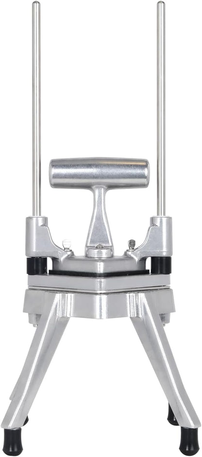 Hakka Commercial Vegetable Chopper French Fry Cutter w/3 Replacement Blades Commercial Onion Slicer Heavy Duty Potato Cutter Carrots Dicer Stainless Steel, include 3 Blades(1/2", 3/8", 1/4")