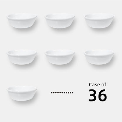 Stoneware Narrow Rim Commercial Grade Dinnerware, Bright White Fruit 4.5oz, Case of 36