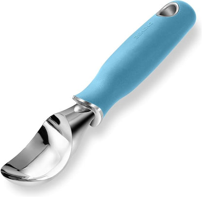 Beneno Heavy Duty Ice Cream Scoop - Upgraded Anti-Fracture Design, Comfortable Grip Long Handle, Effortless Scooping & Dishwasher Safe, Aqua