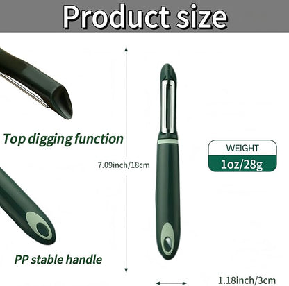 10 Pack Vegetable Potato Peeler for Kitchen,Ergonomic Soft-Touch Handle-Black (Aquamarine, 10 Pack)