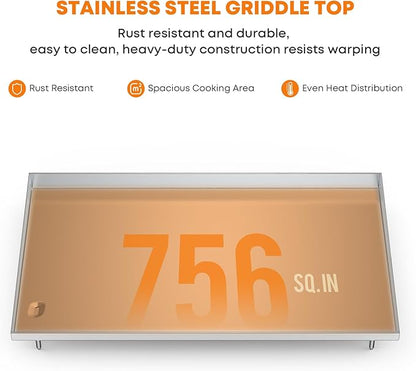 Stanbroil Griddle Top for Weber 36" Gas Griddle 1501006 44310401, Stainless Steel