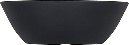 Carlisle FoodService Products Ridge Reusable Plastic Bowl for Home and Restaurant, Melamine, 22 Ounces, Slate, (Pack of 12)