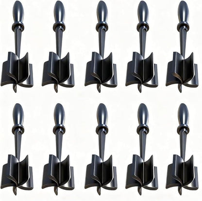 10Pcs Nylon Beef Smasher 5 Curve Blades Ground Beef Masher Heat Resistant Non Stick Meat Masher Tool Practical Ground Beef Smasher Reusable for Cooking